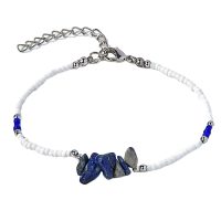 SODALITE CHIP ADJUSTABLE ANKLET