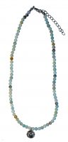 OCEAN TONE NECKLACE W/ EYE COMPONENTS