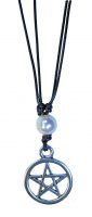 PENTACLE & PEARL ADJUSTABLE CHOKER