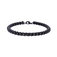 BLACK CHAIN/BLACK CORD BRACELET