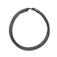 3 STRAND BLACK CHAIN CHOKER