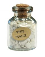 WHITE HOWLITE BOTTLED SEMI PRECIOUS CHIPS