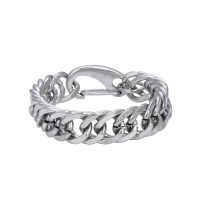 CHUNKY ANTIQUE CHAIN BRACELET W/ BULKY CLASP