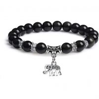 OBSIDIAN ELEPHANT BRACELET