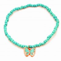 TEAL BUTTERFLY BRACELET