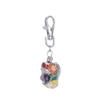 CHAKRA WIRE WRAPPED KEYRING