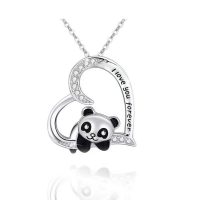 I LOVE YOU FOREVER PANDA NECKLACE