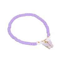 PASTEL PURPLE HEISHI W/ DAISYS & BUTTERFLY