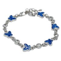 BLUE GLITTER BUTTERFLY BRACELET