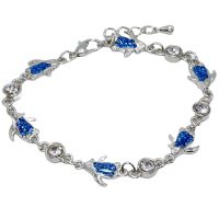 BLUE GLITTER PENGUIN BRACELET