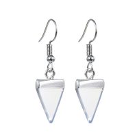 TRIANGULAR OPALITE POINT EARRINGS