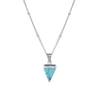 TRIANGULAR TURQUOISE POINT PENDANT