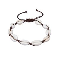 BROWN COWRIE SHELL ANKLET