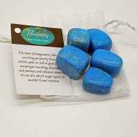 BLUE HOWLITE (dyed) GIFT BAG – approx 80 grams
