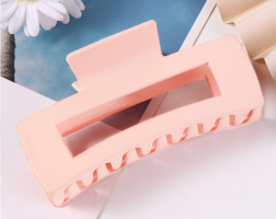 PINK RECTANGULAR HAIR CLIP