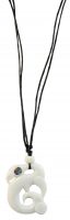 BONE TRIBAL CARVING CHOKER