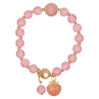 BABY PINK BRACELET W/ PINK CLAM