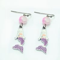 LILAC MERMAID EARRINGS