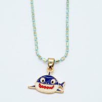 BLUE TEETHY SHARK PENDANT