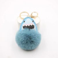 SHARK POM POM KEYRING
