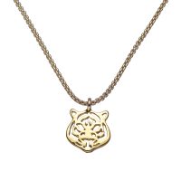 DAINTY GOLD TIGER HEAD PENDANT