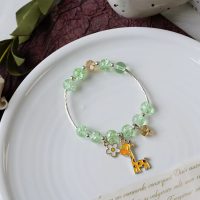 PASTEL GREEN GIRAFFE BRACELET
