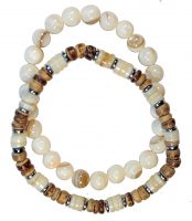 2 STRAND BEACHY SET W/ HEISHI BEADS6.30
