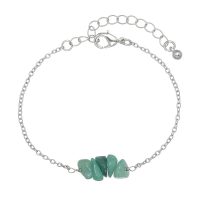 AVENTURINE CHIP CHAIN BRACELET