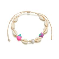 COWRIE SHELL ANKLET W/ FIMO FRUITS