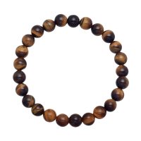 BR7606 8MM TIGER EYE MENS SIZE BRACELET