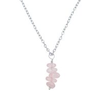 ROSE QUARTZ CHIP PENDANT