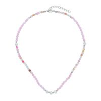 ROSE QUARTZ & PEARL DAINTY ADJUSTABLE CHOKER