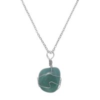 WIRE WRAP AVENTURINE PENDANT