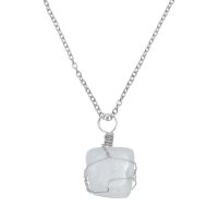 WIRE WRAP CLEAR QUARTZ PENDANT