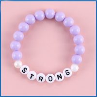 PURPLE BEAD STRONG BRACELET