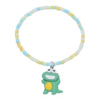 GREEN CROCODILE ELASTIC BRACELET
