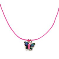 MOOD BUTTERFLY ON PINK CHOKER