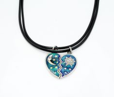 MOON & SUN LOVE HEART MOOD BFF CHOKERS
