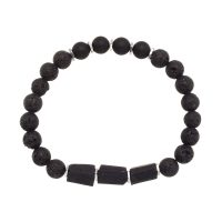 LAVA BEAD & TOURMALINE BRACELET