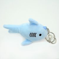 BLUE PLUSH SHARK KEYRING