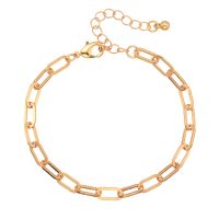 GOLD PAPERCLIP BRACELET