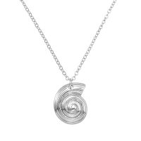 SEASHELL RHODIUM PENDANT