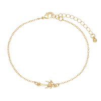 DAINTY GOLD PALM TREE ANKLET