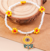 SUNFLOWER SEED BEAD BRACELET