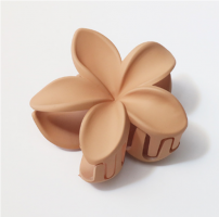 MATTE BEIGE FRANJIPANI HAIR CLIP