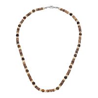 COCONUT & TIGER EYE MENS CHOKER