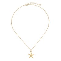 LARGE GOLD STARFISH PENDANT
