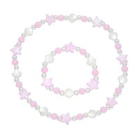PINK GLITTER SEASHELL, PEARL, SHELL SET