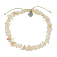 SHELL CHIP ANKLET W/ PALM TREE