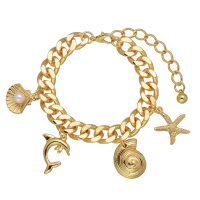 CHUNKY GOLD CHAIN W/ MARINE COMPONENTS